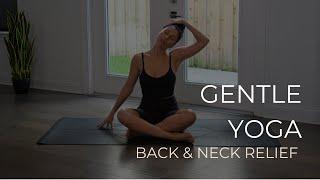 15 Minute Gentle Yoga Stretch for Neck and Upper Back Tension