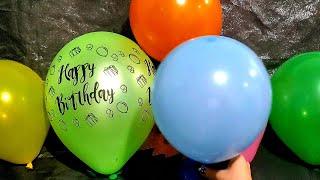 INFLATING AND POPPING HAPPY BIRTHDAY BALLOON!!!