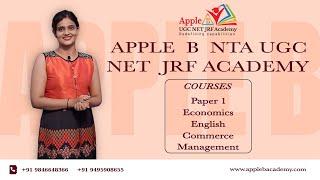 NTA UGC NET ONLINE COACHING |APPLE B NTA UGC NET JRF ACADEMY | ADMISSIONS OPEN FOR VARIOUS  SUBJECTS