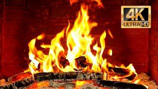  Cozy Fireplace 4K (12 HOURS). Fireplace with Crackling Fire Sounds. Live 4K Wallpaper