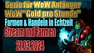 Gold verdienen mit dem WoW Abo ohne Dragonflight  WoW Gold Guide für Anfänger - Stream 27.03.24