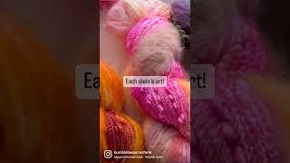 More on why handdyed yarn is more $ than mass produced yarn. Pause to read & shop small! 