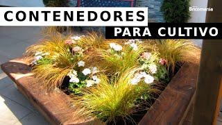 Hacer CONTENEDOR para cultivo en JARDÍN  o TERRAZA // Contenedores para cultivo con Bricomania