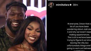 LOVE ISLAND UK WINNERS|MIMII AND JOSH, SHARE THEIR BREAKUP