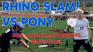 Rhino Slam! vs. PoNY | Men's Final | 2024 USA Ultimate National Championships