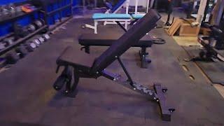 Elite Series Adjustable FID Bench TITAN FITNESS  UNBOXING AND REVIEW