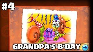 Snail Bob 1: Adventure Puzzle - Gameplay Part 4 - GRANDPA'S B'DAY