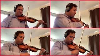 Michael Jorgensen Plays Vivaldi Four Violin Concerto at Home