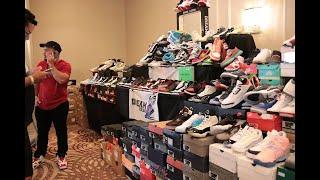 Time Lapse - Setting Up 3 Tables of sneakers for the Kicks for Your Sole Sneaker Event