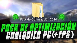 MEJOR PACK DE OPTIMIZACIÓN PARA PC  - OPTIMIZA TU WINDOWS 7/10/11 (CUALQUIER PC) 2024