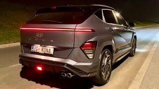 HYUNDAI KONA 2024 at night - CRAZY LED lights, AMBIENT lights & POV