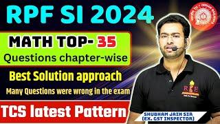 RPF SI 2024 best questions by Shubham Sir| Difficult questions का Easy Solution| TCS Latest pattern