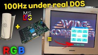 Real DOS Gaming with 100Hz on CRTs and fixing old video cards with kitchen paper