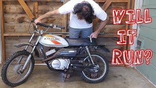 $400 Kawasaki Mini Dirt Bike From 1977 - Will It Run?