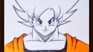 How to Draw Goku Super Saiyan | Easy drawing ideas for beginners | Beginners drawing | Anime drawing