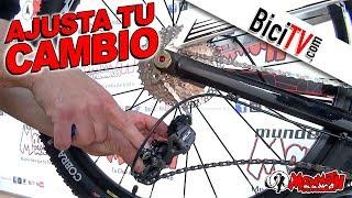 Cómo ajustar un cambio trasero de bicicleta