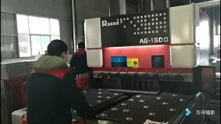 Automatic Press brake AG-1500 bending machine Metal forming show from RAGOS's customer