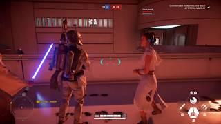 Star Wars Battlefront 2 Heroes Vs Villains on Bespin *making friends