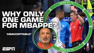 'UNACCEPTABLE!' ️ Kylian Mbappe's 1-game suspension has Frank Lebouef HEATED | ESPN FC