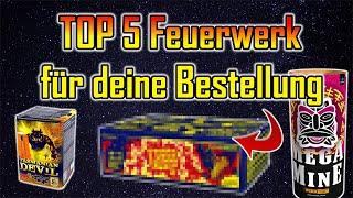 TOP 5 FEUERWERK FÜR DEINE BESTELLUNG oder EINKAUF! | Silvester