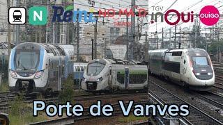 Trains at Porte de Vanves