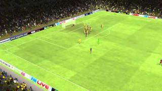 Villarreal vs Barcelona - Xavi Goal 35th minute