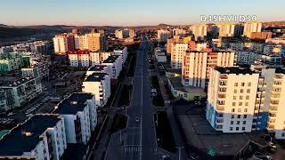 Erdenet city Autumn weekend morning 4K / Music by Tumen-Ulzii