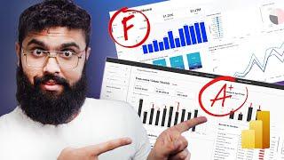 BAD vs PRO Dashboards in Power BI  | TRANSFORM ANY REPORT! 