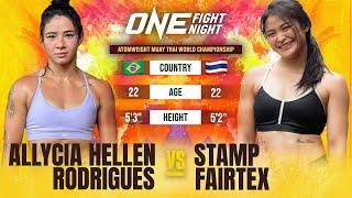 Unreal Muay Thai War  Allycia Hellen Rodrigues vs. Stamp Fairtex