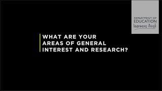 Areas of Interest and Research