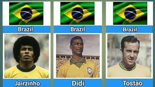 Top 30 Greatest Brazilian Footballers of All Time | Legends of the Beautiful Game"