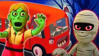 Wheels On The Bus Spooky + Halloween Rhymes For Children | Pop Teen Toons