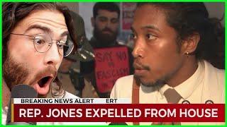 Moment After State Democratic Rep. Justin Jones was expelled | HasanAbi reacts