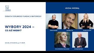 Wybory 2024 - co już wiemy? debata forumIdei Fundacj Batorego