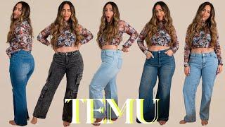 REALISTIC Jeans Try On with @temu ‍️ | What I Ordered Vs. What I Got | Midsize Curvy Size 8/10