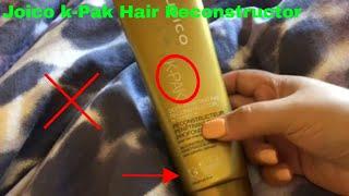   How To Use Joico K-Pak Hair Reconstructor Review