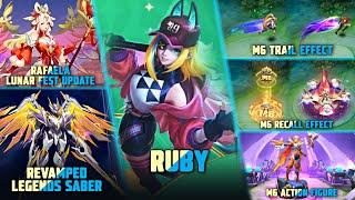 RUBY RAMADHAN SKIN,SABER LEGENDS REVAMPED,NEW RECALL CLAUDE M6,RAFAELA SKIN UPDATE & MORE