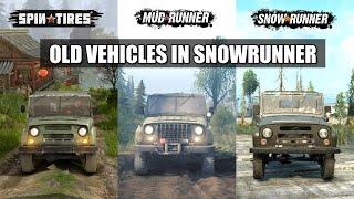 All Spintires & Mudrunner vehicles in Snowrunner with comparison