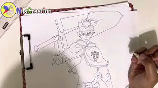 Drawing Asta (BLACK CLOVER) NilsCreation