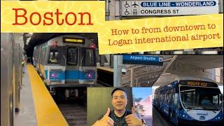 Downtown Boston, MA to Logan International airport from - A Beginner's Travel Guide 1080p