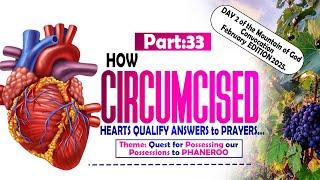 Part 33: How CIRCUMCISED HEARTS QUALIFY ANSWERS to PRAYERS...