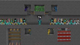100 Players VS Minecraft Traps!