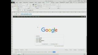 Enjoy internet browsing from inside excel