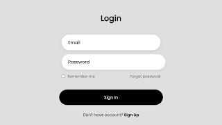 Modern Login Form Using HTML & CSS