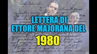 LETTERA DI ETTOREA MAJORANA A ROLANDO PELIZZA 1980