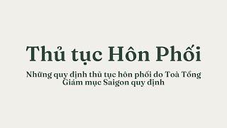 Thủ tục Hôn nhân Công Giáo | Giờ Kinh Sáng Channel