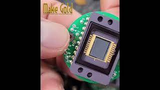 Hidden gold in old tech!  Older professional CCD cameras hold extra gold in their circuitry #Gold