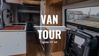 VAN TOUR | Custom Van Build | Sprinter 170" 4x4 | Rossmönster Vans | 169