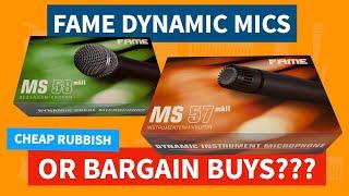 Fame MS57 & MS58 Budget Microphones vs Shure SM57 & SM58 | And A Giveaway!