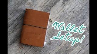 Travelers Notebook: Wallet  Setup